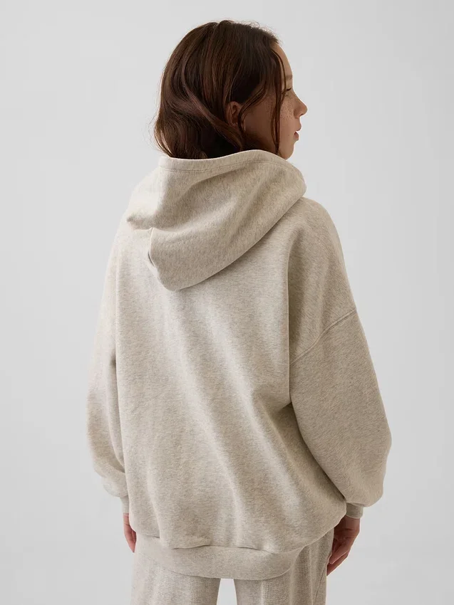 Sudadera con capucha y cremallera extragrande Vintagesoft para niños