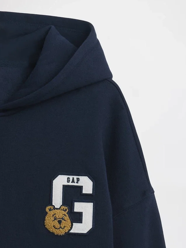 Sudadera con capucha y cremallera extragrande Vintagesoft para niños
