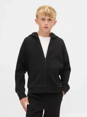 Sudadera con capucha y cremallera GapFit Tech de secado rápido para niños