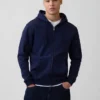 Sudadera con capucha y cremallera holgada Vintagesoft para adultos