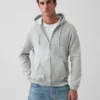 Sudadera con capucha y cremallera holgada Vintagesoft para adultos