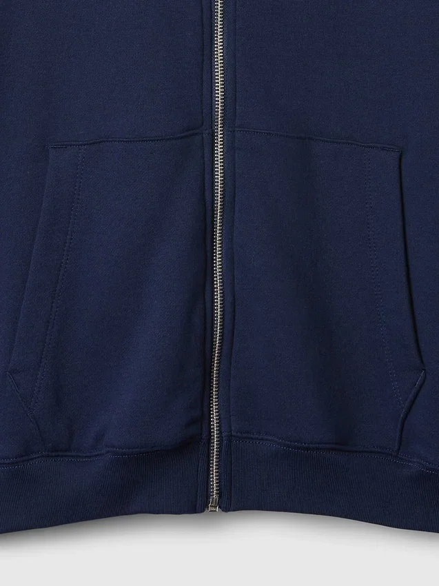 Sudadera con capucha y cremallera holgada Vintagesoft para adultos