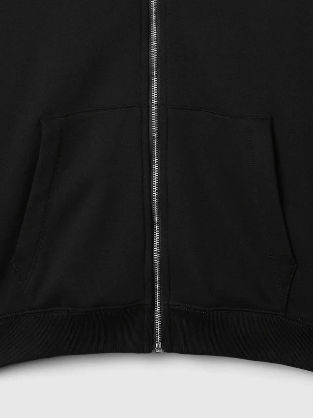 Sudadera con capucha y cremallera holgada Vintagesoft para adultos