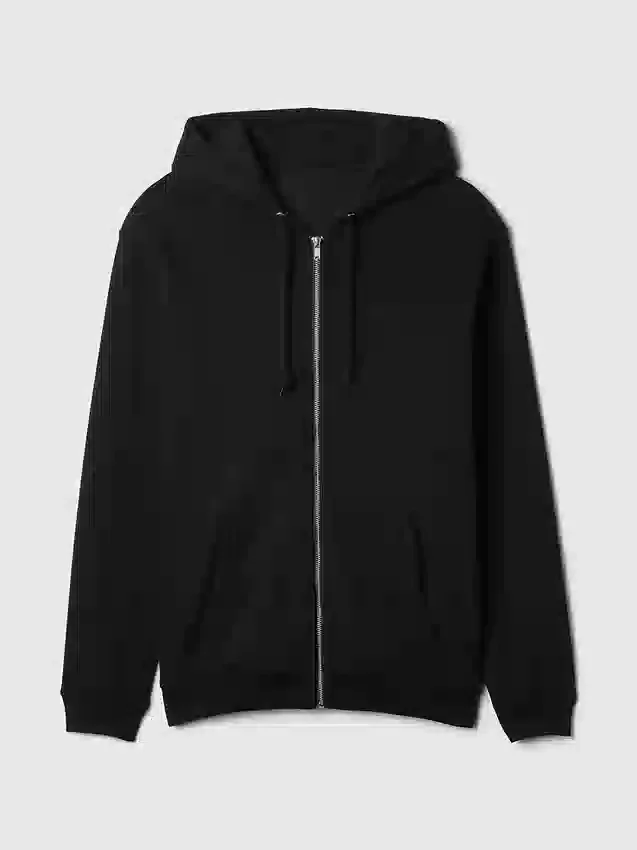Sudadera con capucha y cremallera holgada Vintagesoft para adultos
