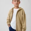 Sudadera con capucha y cremallera holgada Vintagesoft para niños