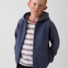 Sudadera con capucha y cremallera holgada Vintagesoft para niños