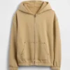 Sudadera con capucha y cremallera holgada Vintagesoft para niños