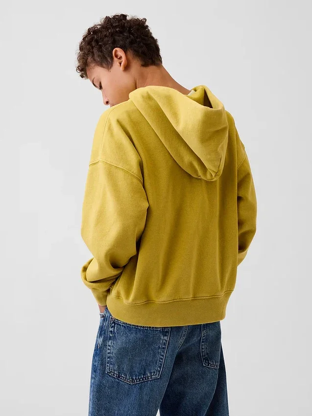 Sudadera con capucha y cremallera holgada Vintagesoft para niños