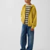 Sudadera con capucha y cremallera holgada Vintagesoft para niños