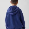Sudadera con capucha y cremallera holgada Vintagesoft para niños