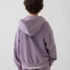 Sudadera con capucha y cremallera holgada Vintagesoft para niños