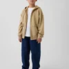 Sudadera con capucha y cremallera holgada Vintagesoft para niños
