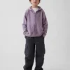 Sudadera con capucha y cremallera holgada Vintagesoft para niños