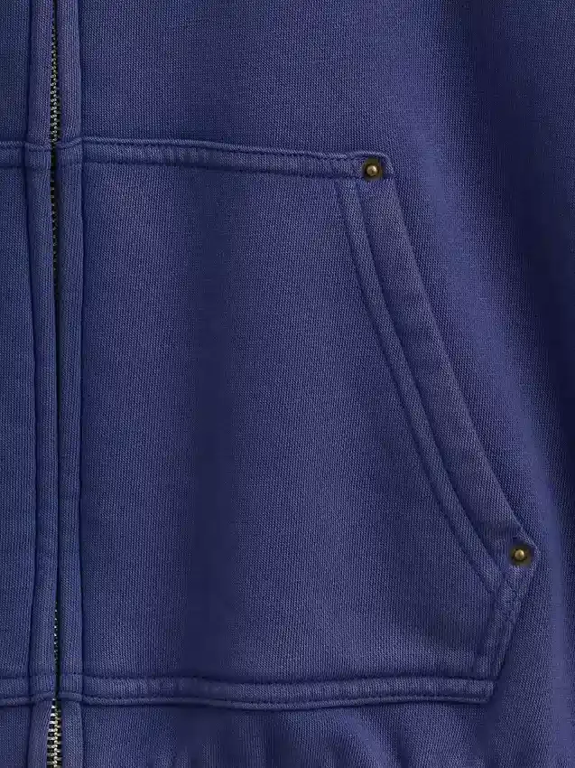 Sudadera con capucha y cremallera holgada Vintagesoft para niños