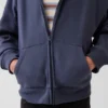 Sudadera con capucha y cremallera holgada Vintagesoft para niños