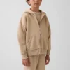 Sudadera con capucha y cremallera holgada Vintagesoft para niños