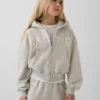 Sudadera con capucha y cremallera oversize con logo Vintagesoft para niños