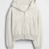 Sudadera con capucha y cremallera oversize con logo Vintagesoft para niños