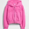 Sudadera con capucha y cremallera oversize con logo Vintagesoft para niños
