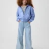 Sudadera con capucha y cremallera oversize con logo Vintagesoft para niños
