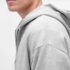 Sudadera con capucha y cremallera oversize de peso pesado para adultos