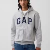 Sudadera con capucha y cremallera para adultos Vintagesoft Arch Logo