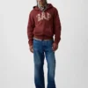 Sudadera con capucha y cremallera para adultos Vintagesoft Arch Logo