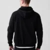 Sudadera con capucha y cremallera para adultos Vintagesoft Arch Logo