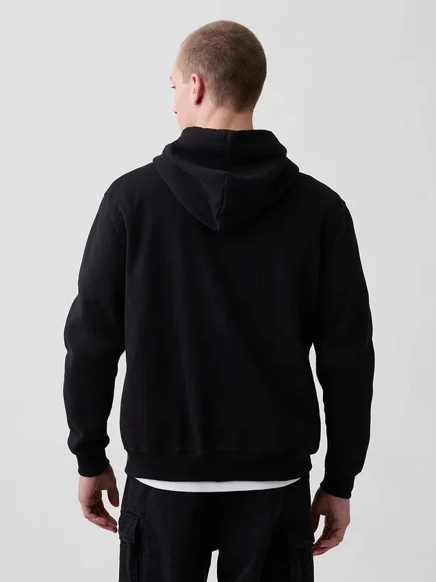 Sudadera con capucha y cremallera para adultos Vintagesoft Arch Logo