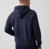 Sudadera con capucha y cremallera para adultos Vintagesoft Arch Logo