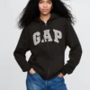 Sudadera con capucha y cremallera para adultos Vintagesoft Arch Logo