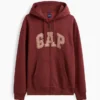 Sudadera con capucha y cremallera para adultos Vintagesoft Arch Logo