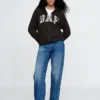Sudadera con capucha y cremallera para adultos Vintagesoft Arch Logo