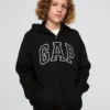 Sudadera con capucha y cremallera para niños con logotipo Vintagesoft