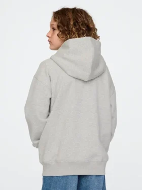 Sudadera con capucha y cremallera para niños con logotipo Vintagesoft