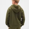 Sudadera con capucha y cremallera para niños con logotipo Vintagesoft