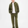 Sudadera con capucha y cremallera para niños con logotipo Vintagesoft