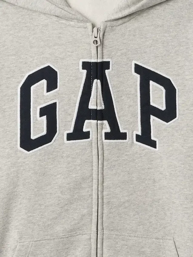 Sudadera con capucha y cremallera para niños con logotipo Vintagesoft