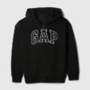 Sudadera con capucha y cremallera para niños con logotipo Vintagesoft