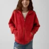 Sudadera con capucha y cremallera para niños Vintagesoft Relaxed Logo