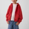 Sudadera con capucha y cremallera para niños Vintagesoft Relaxed Logo