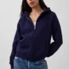 Sudadera con capucha y cremallera Vintagesoft