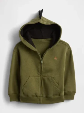 Sudadera con capucha y cremallera Vintagesoft Dino para Bebé y Niño
