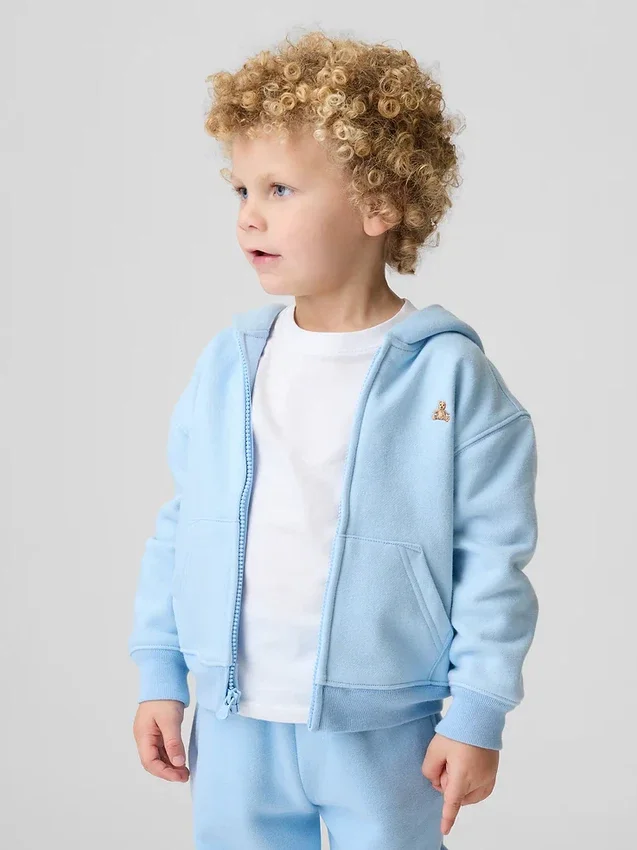 Sudadera con capucha y cremallera Vintagesoft para Bebé y Niño