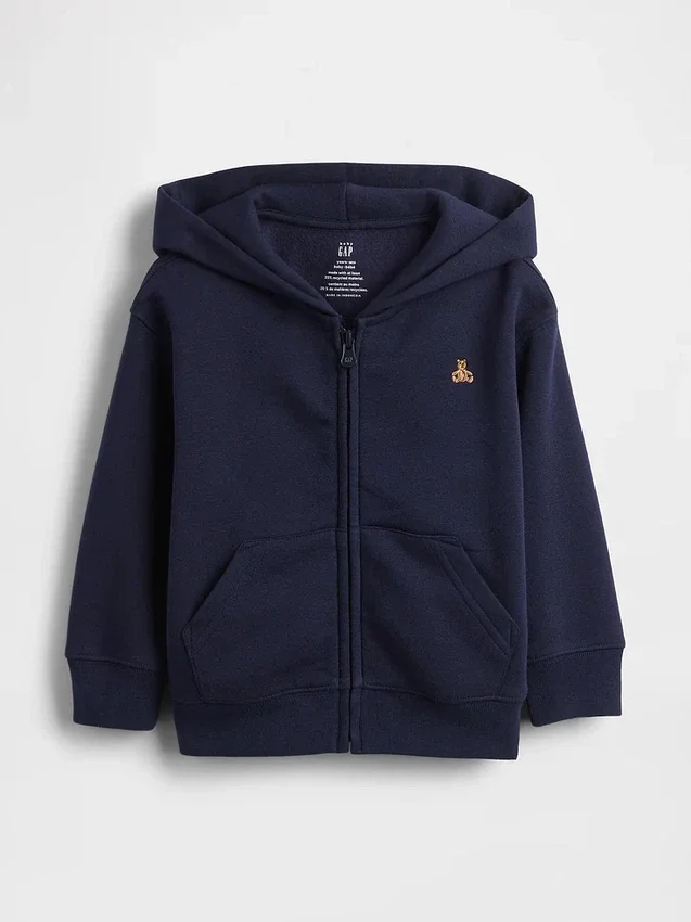 Sudadera con capucha y cremallera Vintagesoft para Bebé y Niño