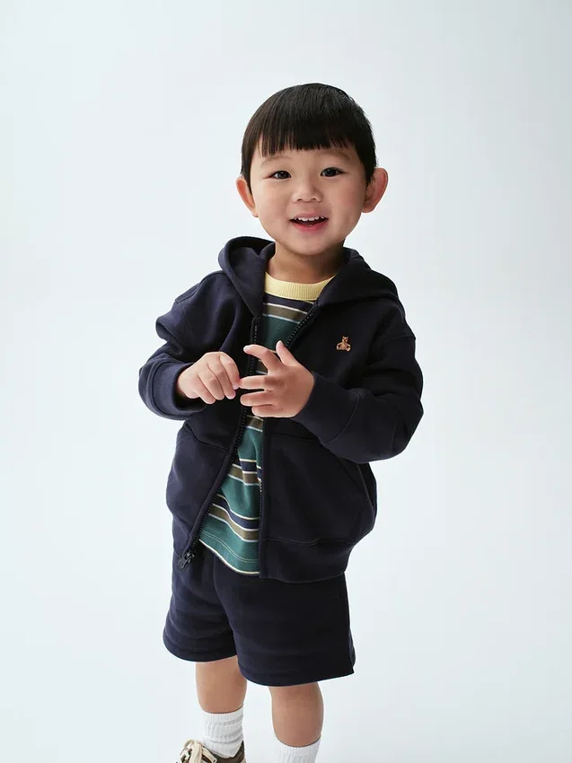 Sudadera con capucha y cremallera Vintagesoft para Bebé y Niño