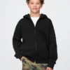 Sudadera con capucha y cremallera Vintagesoft para niños