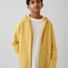Sudadera con capucha y cremallera Vintagesoft para niños
