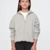 Sudadera con capucha y cremallera Vintagesoft para niños