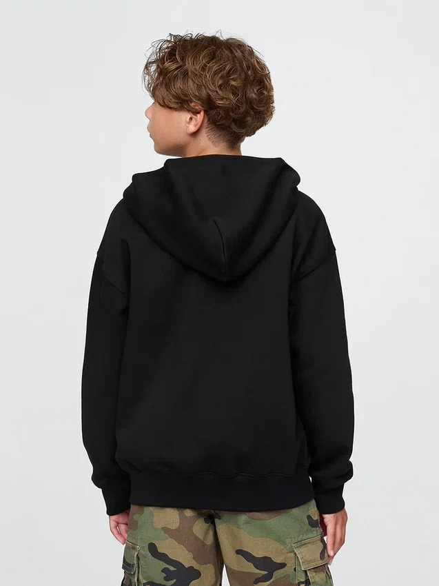 Sudadera con capucha y cremallera Vintagesoft para niños